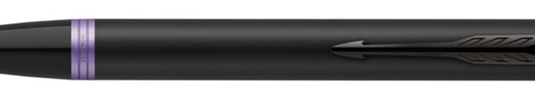 PARKER drukbalpen IM Vibrant Rings, zwart/violet, lijndikte: M, blauw