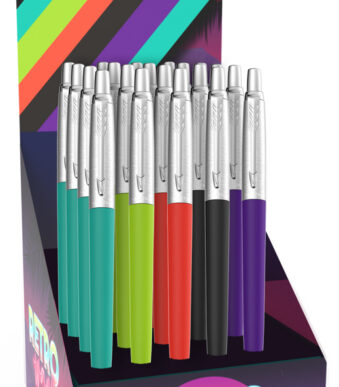 PARKER drukbalpen JOTTER RETRO WAVE, M, blauw, 20 stuks in display