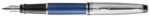 WATERMAN vulpen Expert Deluxe, F, metallic - blauw C.C.