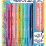 Paper:Mate dubbele viltstift FLAIR Dual Brush, 8 stuks op blister
