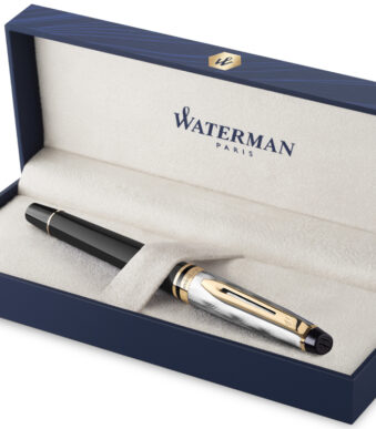 WATERMAN rollerball Expert Reflections of Paris, zwart G.T.