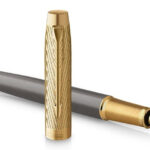 PARKER vulpen IM PREMIUM Arrow Grey GT, penpuntbreedte M