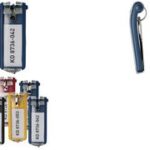 DURABLE Sleutelhanger Key-Clip met ring geel 1 st