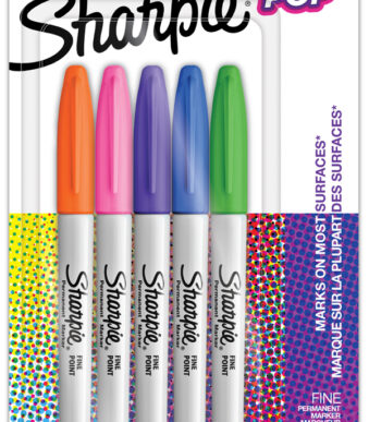Sharpie permanent-marker FINE 'Glam Pop', 5 stuks op blister