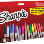 Sharpie permanent-marker FINE, 18 stuks BIG PACK 'Red'