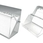 helit kleine kaartenbak ´the index´, A7 liggend, glashelder, gevuld