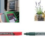 Pentel krijtmarker 'WET ERASE CHALK', wigpunt, wit