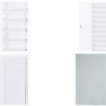 DURABLE kunststof tabbladen, A4, 10-delig, transparant