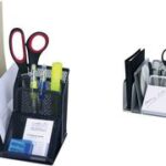 WEDO bureaustandaard Office, 4 vakken, draadijzer, zwart