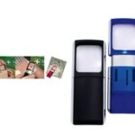 WEDO rechthoekloep met LED-verlichting, transparant-blauw