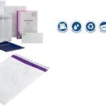 Tyvek akte-envelop C4, 22,9 x 32,4 cm, zonder venster, 55 g/m2, zelfklevend, wit, 20 st.