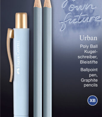 FABER-CASTELL pennenset POLY BALL URBAN, lichtblauw