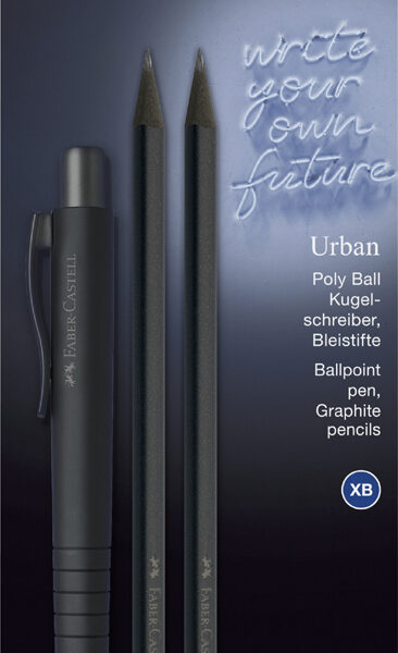 FABER-CASTELL pennenset POLY BALL URBAN, zwart