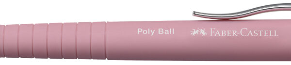 FABER-CASTELL drukbalpen POLY BALL XB, rosé, 0,6 mm, blauw