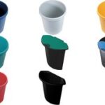 helit prullenbak ´the german´, 45 liter, PE, rond, rood