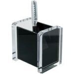 WEDO pennenbakje ´acryl exclusive´, glashelder/zwart