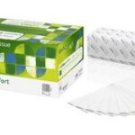 satino by wepa papieren handdoeken Comfort, 250 x 230 mm, V-vouw, naturelwit