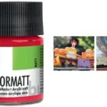 Marabu acrylverf 'Decormat', wit, 50 ml, in glas