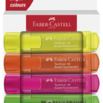FABER-CASTELL tekstmarker TEXTLINER 1546, 4 stuks in doosje