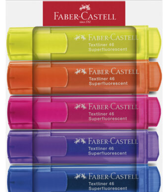 FABER-CASTELL tekstmarker TEXTLINER 1546, 6 stuks in doosje