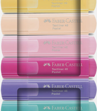 FABER-CASTELL tekstmarker TEXTLINER 46 PASTEL, 8 stuks in doosje