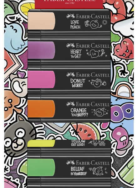 FABER-CASTELL tekstmarker TEXTLINER 46 GRAFFITI, 8 stuks in etui