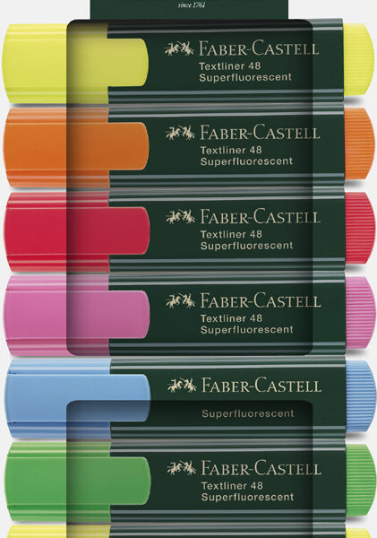 FABER-CASTELL tekstmarker TEXTLINER 48, 8 stuks in doosje