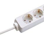 BACHMANN stekkerdozenlijst SELLY 3-voudig, geniet, wit