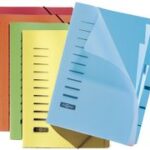 PAGNA sorteermap, DIN A4, PP, 6 vakken, assorti