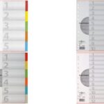 PAGNA kartonnen tabbladen, DIN A4, 5-delig, 5-kleurig