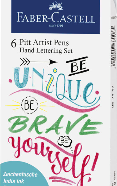 FABER-CASTELL tekenstift PITT artist pen, 6 stuks in etui