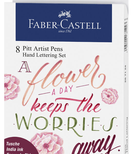 FABER-CASTELL tekenstift PITT artist pen, 8 stuks in etui