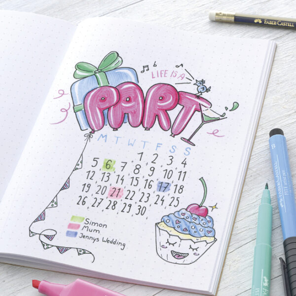 FABER-CASTELL Bullet Journaling Starter-Set, 9-delig