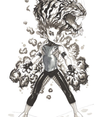 FABER-CASTELL tekenpen PITT artist pen, 4 stuks in etui Comic