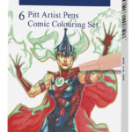 FABER-CASTELL tekenpen PITT artist pen, 6 stuks in etui Comic