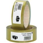 NOPI verpakkingstape/plakband, PVC, 50 mm x 66 m, bruin
