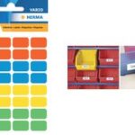 HERMA etiketten, 12 x 34 mm, geel, permanent, handschrift