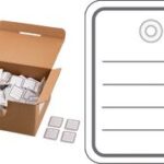 HERMA hanglabel, 40 x 50 mm, met oog en draad