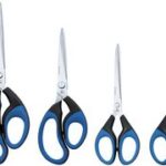WEDO schaar Soft-Cut, spits, lengte: 180 mm, zwart/blauw