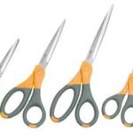 WEDO schaar TITAN plus, spits, lengte: 250 mm, grijs/geel