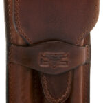 MIKA pennenetui voor 3 pennen, zadelleer, bruin