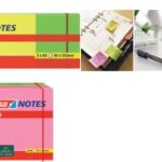 tesa Neon Notes zelfklevende memo's, 75 x 75 mm, 3-kleuren