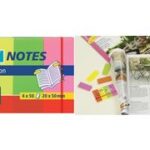 tesa Marker Notes kleefstrips, neonkleuren, 50 x 20 mm, kleuren assorti