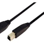 LogiLink USB 3.0 kabel, USB-A - USB-B stekker, 2,0 m, zwart