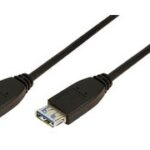 LogiLink USB 3.0 verlengkabel, zwart, 2,0 m