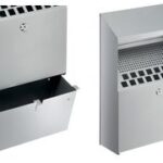 DURABLE wandasbak METAAL, 4 liter, metallic zilver