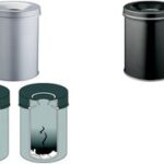 DURABLE papierbak SAFE, rond, 30 liter, grijs