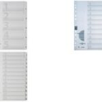 PAGNA kartonnen tabbladen cijfers 1 - 12, DIN A4, 12-delig