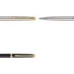 WATERMAN balpen Hémisphère, roestvrij staal G.C., M, blauw