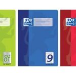 Oxford schoolschrift, DIN A5, liniatuur 6 / blanko, 16 vel, rood